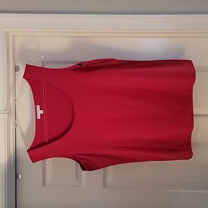 Notations Red Sleeveless Tank Top - Size Large - EUC